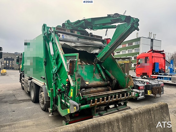 Scania P340 LPG 6x2 Renovasjonsbil m/ Kran. 6 of 30