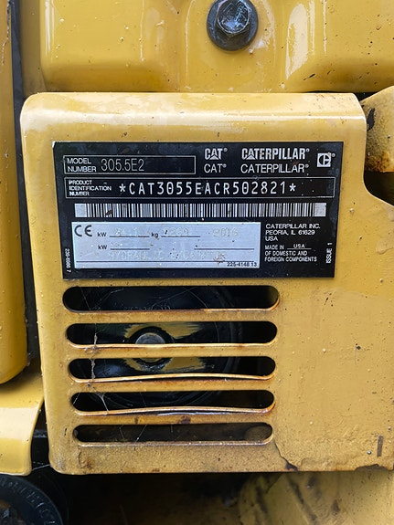 Cat 305.5 E2 8 of 25