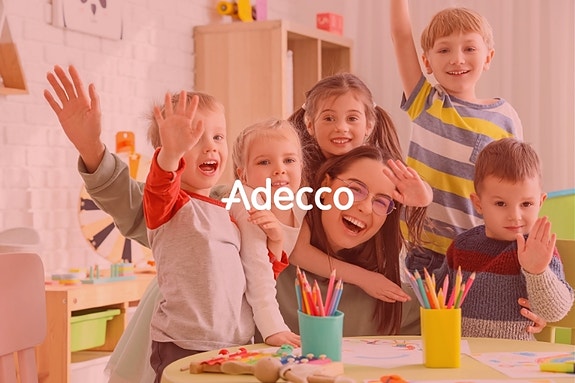 Bli barnehagevikar i Indre Østfold – gjennom Adecco Pedagogisk logo