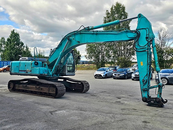 Kobelco SK250NLC-6, 2002 mod, Mitsubishi motor, Sentralsmøring, S70-Feste, opplegg til rototilt 8 of 30