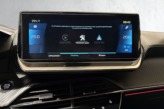 Støtte carplay og android auto