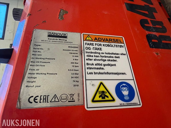 Sandvik Komplett RG420H slipemaskin for borkroner 2 of 9