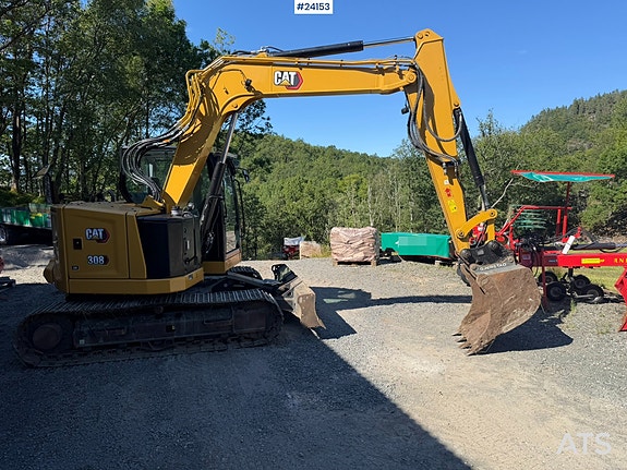 Caterpillar 308CR gravemaskin for salg med masse utstyr 11 of 30