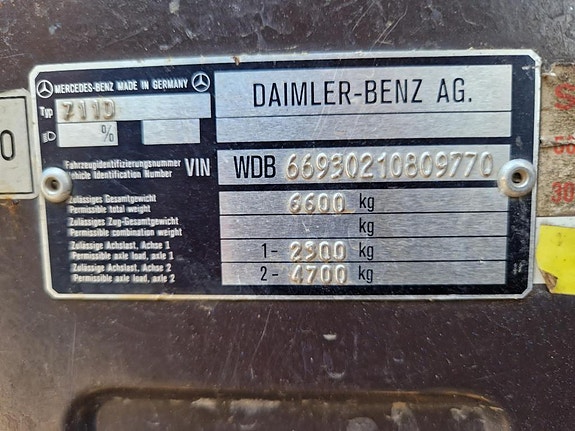 Mercedes-Benz Mercedes benz 711d m/ kran rep. objekt/ - dele 6 of 6