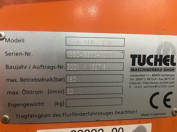 Tuchel Profi 660-230 feiekost med oppsamler og sidekost 6 of 6