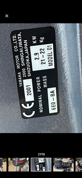 Strøken 4 hk Yamaha. Sjelden sjanse. Mint Condition 7 of 9