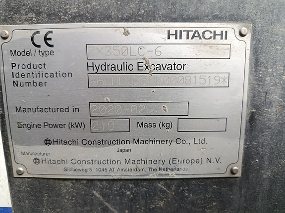 Hitachi Zaxis 350LC-6 9 of 21