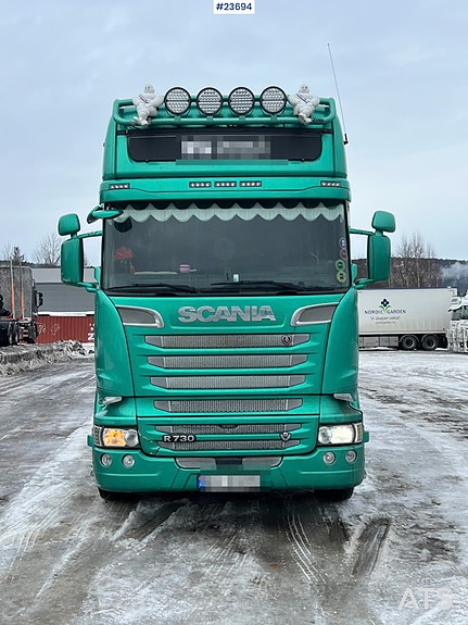 Scania R730 6x4 Kombibil - Palfinger 20t/m kran - Tømmerbygg 2 of 11