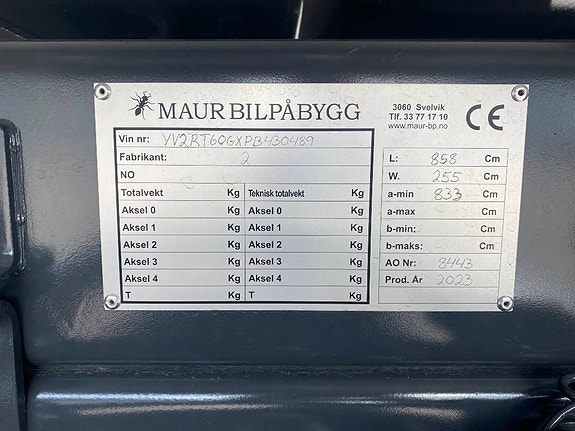 Volvo FH 540 8x4 Dumper med Maur kasse. 6 of 20
