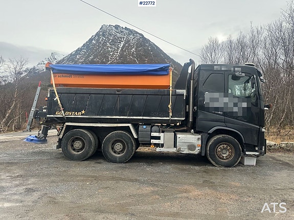 Volvo FH540 brøyterigget 6x4 tippbil m/ opplegg for høvelskjær 2 of 30