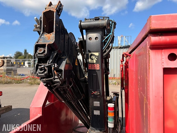 Andre JOAB krokpåbygg med HIAB XS HIDUO kran, radiostyring og væsketett container 6 of 26