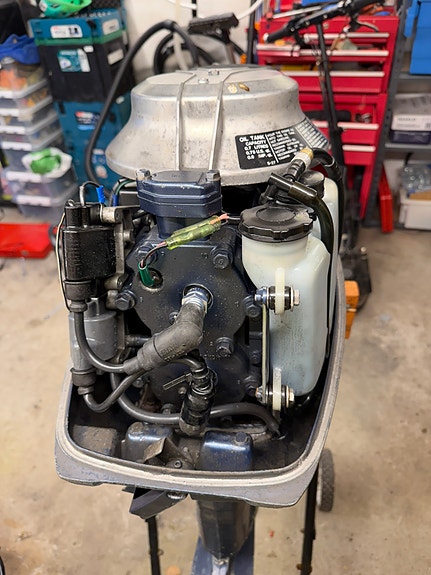 Yamaha 20hk 2takt autolube kort stamne 7 of 8