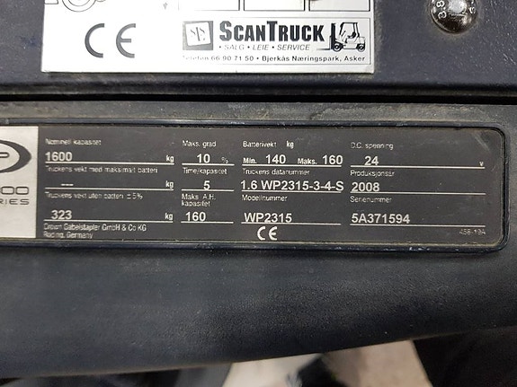 Crown WP 2315-16 - 1,6 tonns palletruck 10 of 11