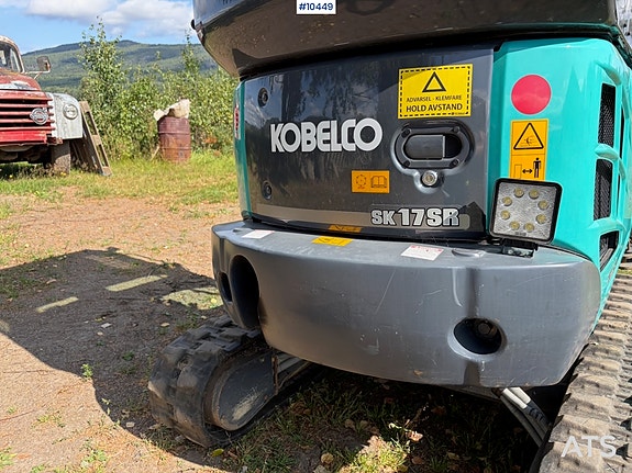 Kobelco SK17SR-3E SK17SR-3E minigraver – 877 timer – 2 skuffer. SE VIDEO! 7 of 25