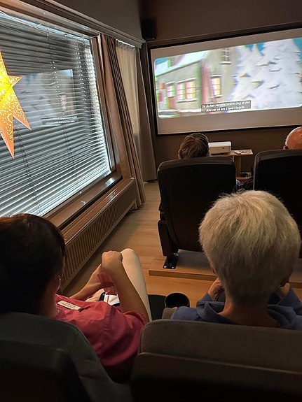 Vi har vårt eget kinorom