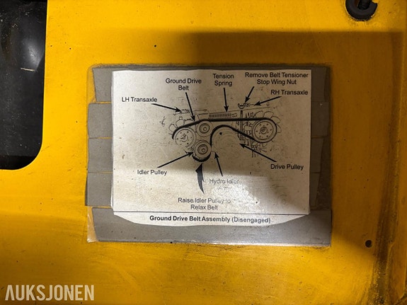 Walker diesel sitteklipper – 132 cm klippebredde MBSYEU 18 of 21