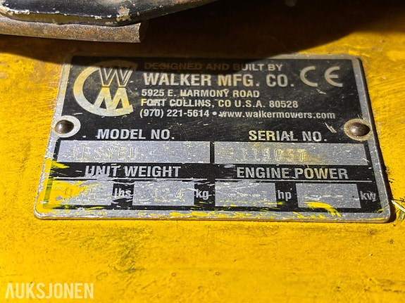 Walker diesel sitteklipper – 132 cm klippebredde MBSYEU 20 of 21
