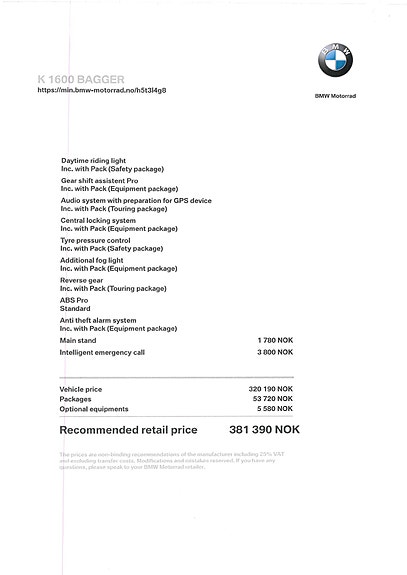 BMW K 1600 B 18 of 19