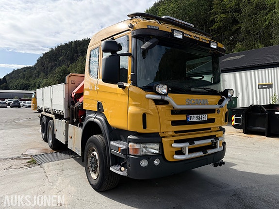 Scania P 400 4X4 + 2 KRANBIL - PALFINGER PK 18002 EH - TIPP - 279 315 KM 7 of 30