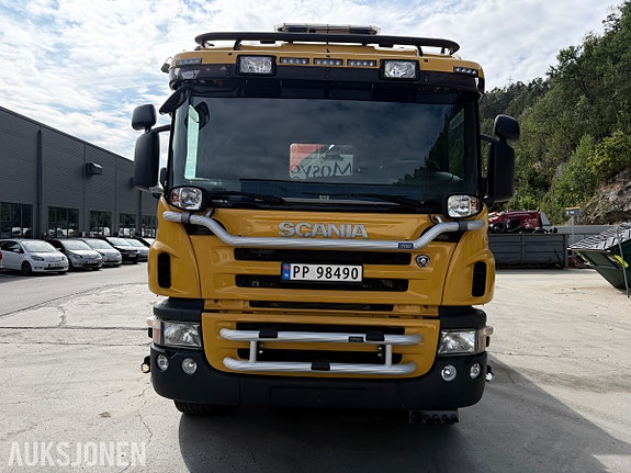 Scania P 400 4X4 + 2 KRANBIL - PALFINGER PK 18002 EH - TIPP - 279 315 KM 8 of 30