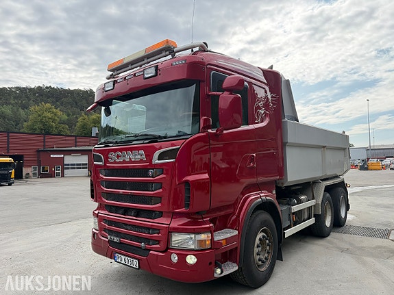 Scania R730 6X4 TIPPLASTEBIL - 730 HK - 2 PEDALS OPTICRUISE - EURO5T - PARABELFJÆRING - 463 547 KM 2 of 30