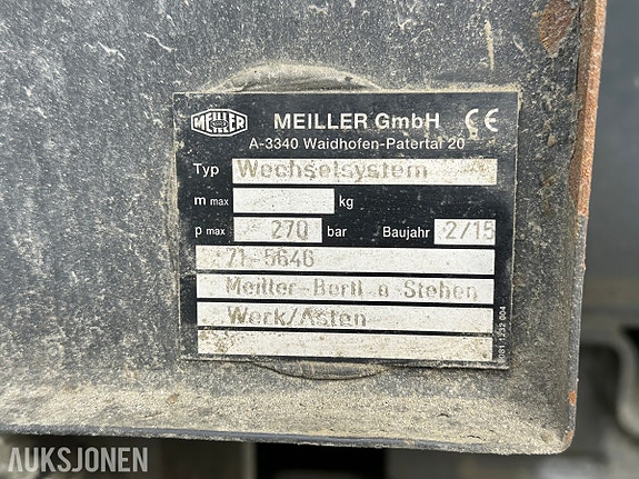 Mercedes-Benz Arocs 3253 med meiller hydraulisk vekselsystem, dumperkasse og betongblander 22 of 30