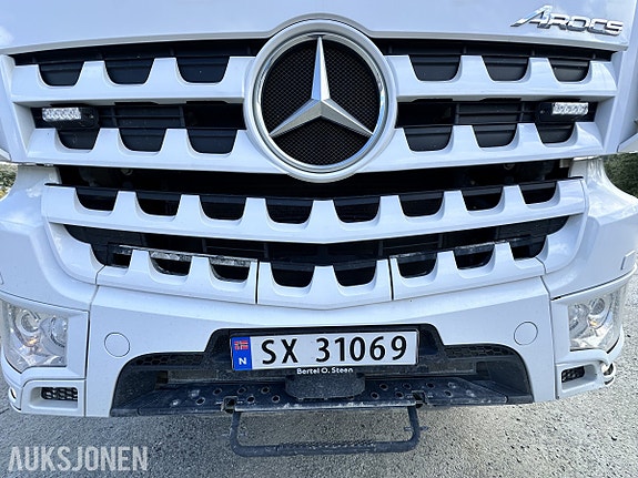 Mercedes-Benz Arocs 3253 med meiller hydraulisk vekselsystem, dumperkasse og betongblander 11 of 30