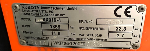 Kubota KX019-4 14 of 15