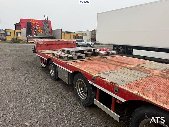 Andre Bodex 4 akslet maskinhenger m/ hydrauliske kjørebruer og uttrekk 6 of 21