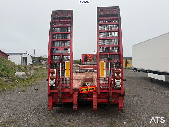 Andre Bodex 4 akslet maskinhenger m/ hydrauliske kjørebruer og uttrekk 4 of 21
