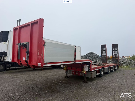 Andre Bodex 4 akslet maskinhenger m/ hydrauliske kjørebruer og uttrekk 7 of 21