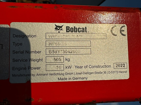 Bobcat HP60.85 reversibel vibroplate 13 of 15