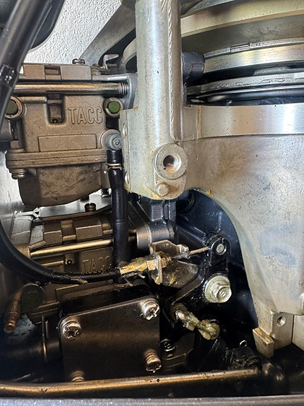 Strøken Yamaha 20hk. Kun vært i ferskvann. (rorkult å speed sett) 10 of 12