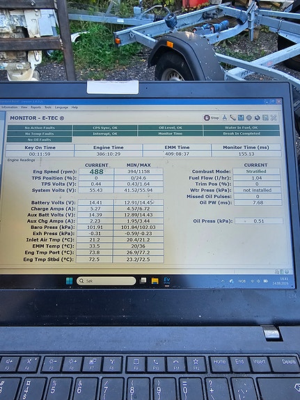 Evinrude Etec 225HO XL stamme 6 of 6