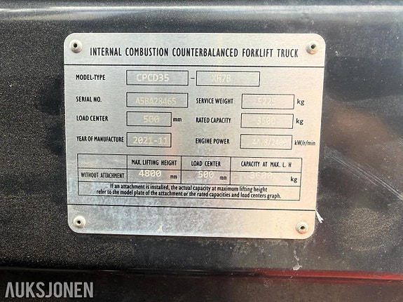 EP CPCD35 gaffeltruck 30 of 30