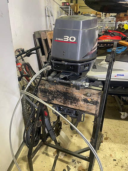 1994-1997 Yamaha 2-takt 3-syl 30Hk - kort stamme 8 of 11