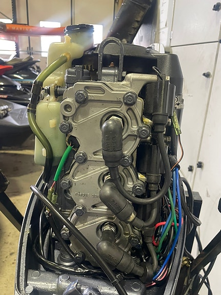1994-1997 Yamaha 2-takt 3-syl 30Hk - kort stamme 3 of 11