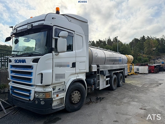 Scania R580 tankbil Rep.Objekt m/ 3 roms tank på 14000 liter 2 of 29