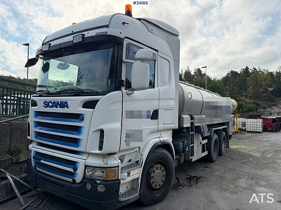 Scania R580 tankbil Rep.Objekt m/ 3 roms tank på 14000 liter 3 of 29