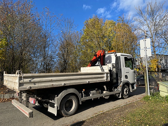 Palfinger MAN TGL 8.180 kran- og tippbil – Palfinger PK 4100 4 of 4