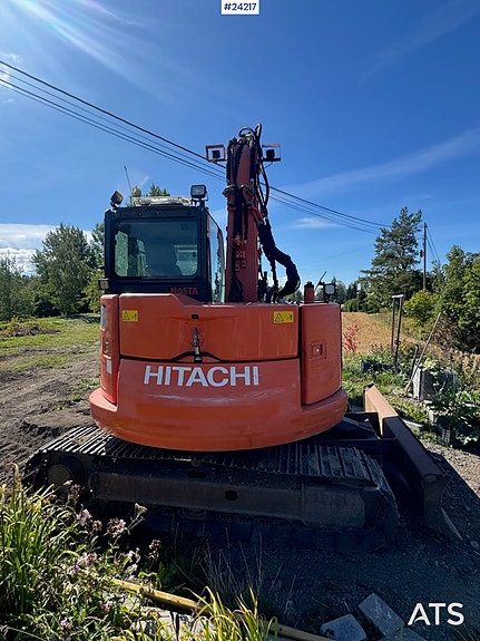 Hitachi ZX85US-5A Beltegraver m/ tilt, pusseskuffe og klype 8 of 30