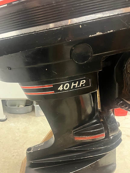 Mercury 400 40 hk – kortstamme – veteranmotor / prosjekt 16 of 19