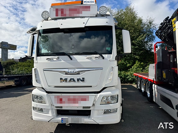 MAN TGS 26.460 6x2 kranbil m/23 t/m palfinger kran, plan og nedfellbare sidelemmer 2 of 30