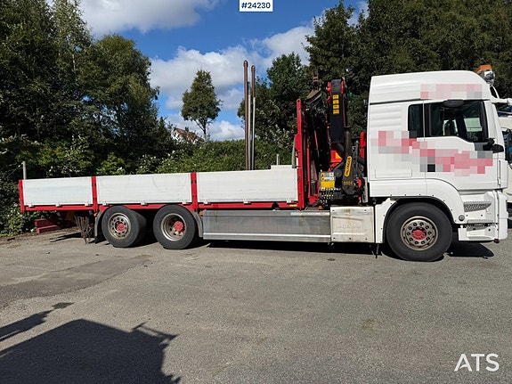 MAN TGS 26.460 6x2 kranbil m/23 t/m palfinger kran, plan og nedfellbare sidelemmer 5 of 30