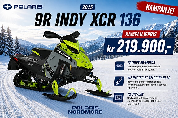 Polaris 9R INDY XCR 136 - KAMPANJE!