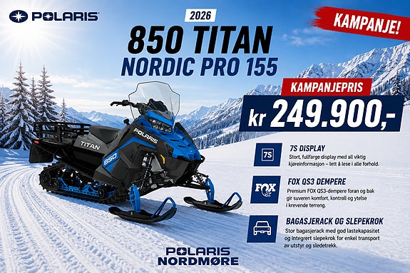 Polaris 850 Titan Nordic Pro 155 - Kampanje!