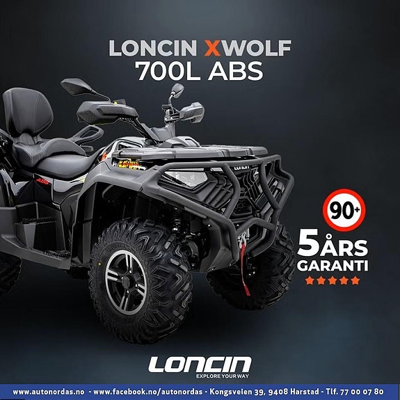 Loncin XWOLF 700 L Pro ABS 4WD,vinsj,krok
