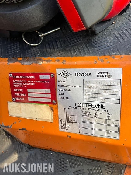 Toyota 5FD35 12 of 14