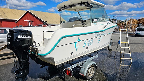Ocqueteau 540 med nyere Suzuki 60 og Tredal båthenger 3 of 14