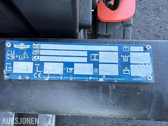 Toyota Traigo 48 8FBEK18T elektrisk truck – kun 298 timer – 4,3 m løftehøyde – 4 funksjoner – langgafler 13 of 30